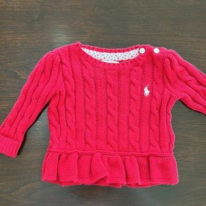 Ralph Lauren peplum sweater baby